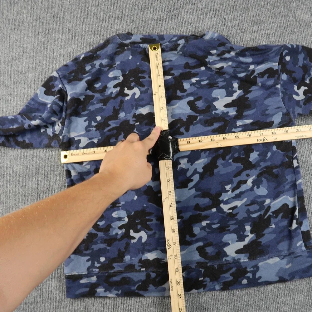 Tahari‎ Sweater Mens Medium Camouflage Pullover Crewneck Camo Long Sleeve